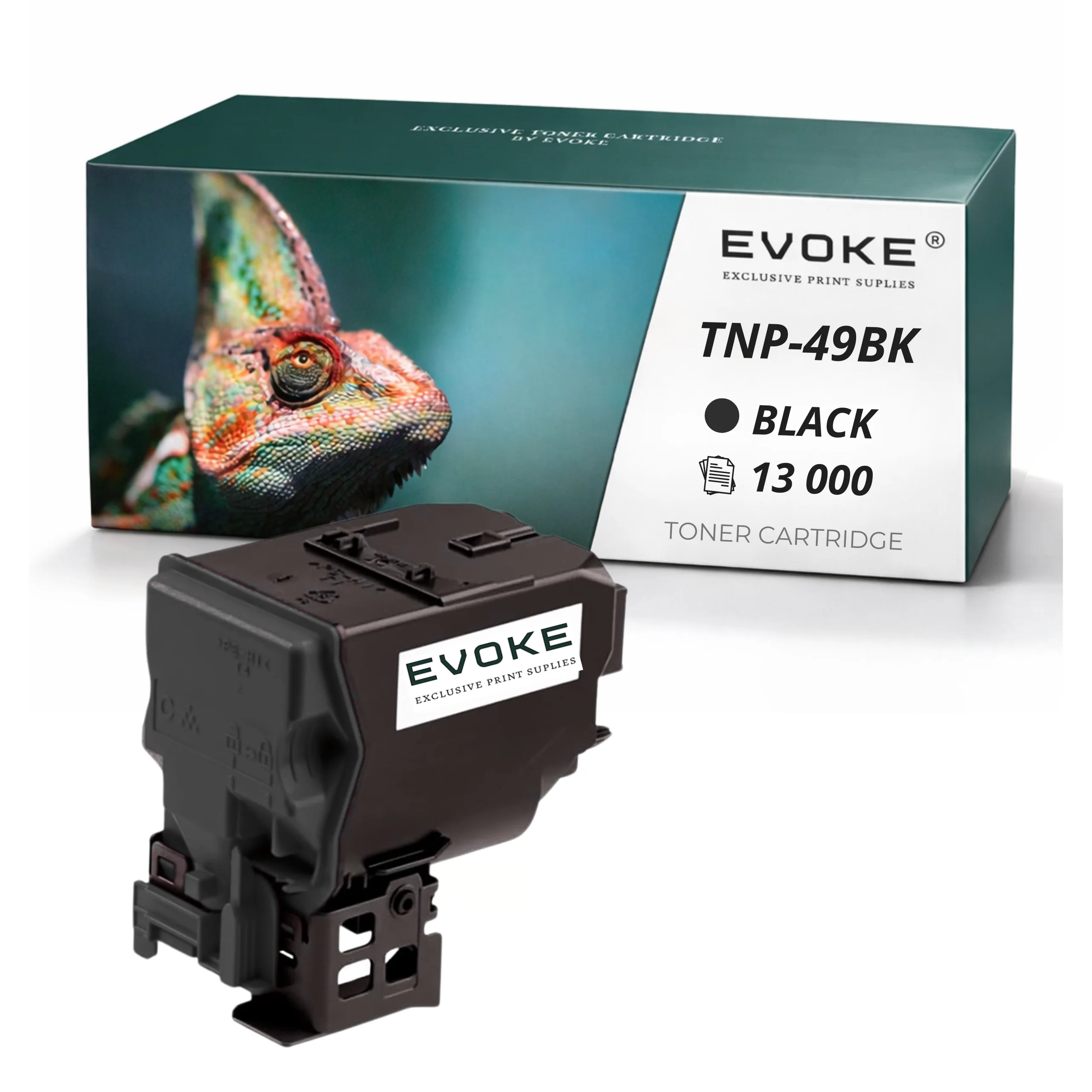 Evoke Compatibele Toner voor Konica Minolta Tnp-49Bk Tnp49Bk Tnp-49 Tnp49 A95W150 Zwart 13000 Pagina's Bizhub C3351 C3851 C3851Fs