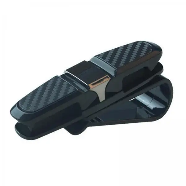 

Car Eyeglasses Hanger ABS Material Sunglasses Holder Compact Sun Visor Clip Ticket Card Organizer for SUV Truck Vehicle