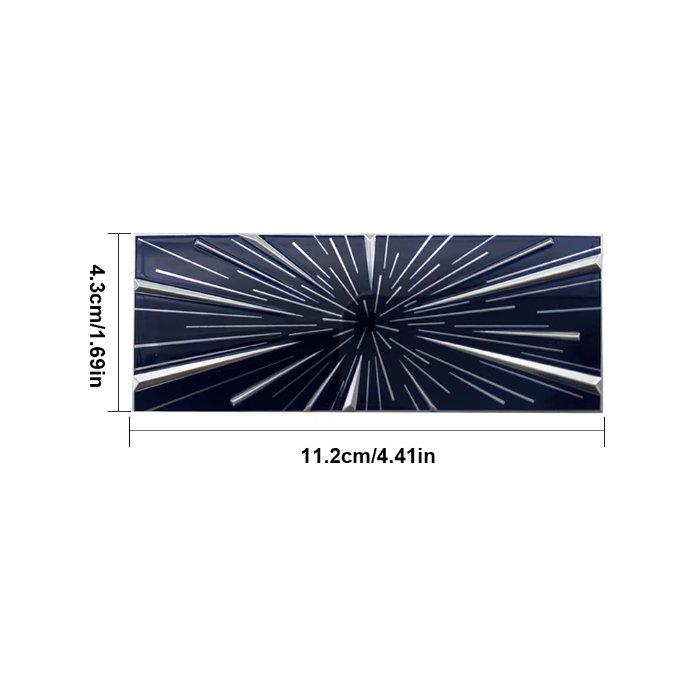 3D Car PLAID Emblem for Tesla Model 3/S/Y/S Time Tunnel Creative Unique Time Tunnel Car Stickers Car Decorations