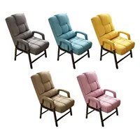 Adjustable Reclining Chair with Padded Cushion Seat Metal Frame Comfortable Computer Chair for Office Ergonomic Gaming Chair