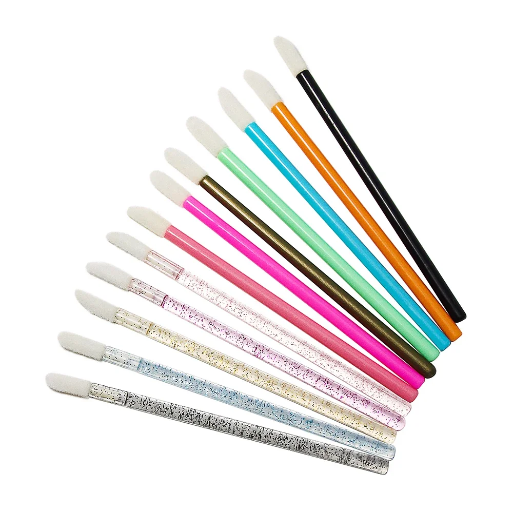 卸売 100 個メイクブラシリップ眉毛まつげシャイニングマスカラワンドアプリケーターつけまつげ美容ツール