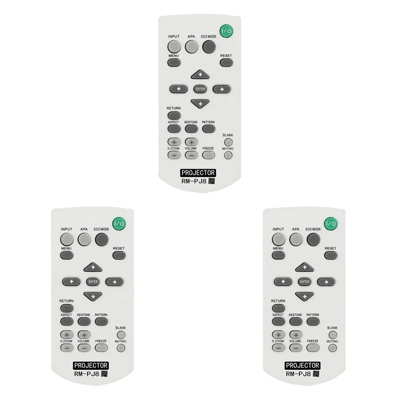 

3X For Sony Wireless Switch Projector Remote Control Replacement (RM-PJ8)-[Y03A]