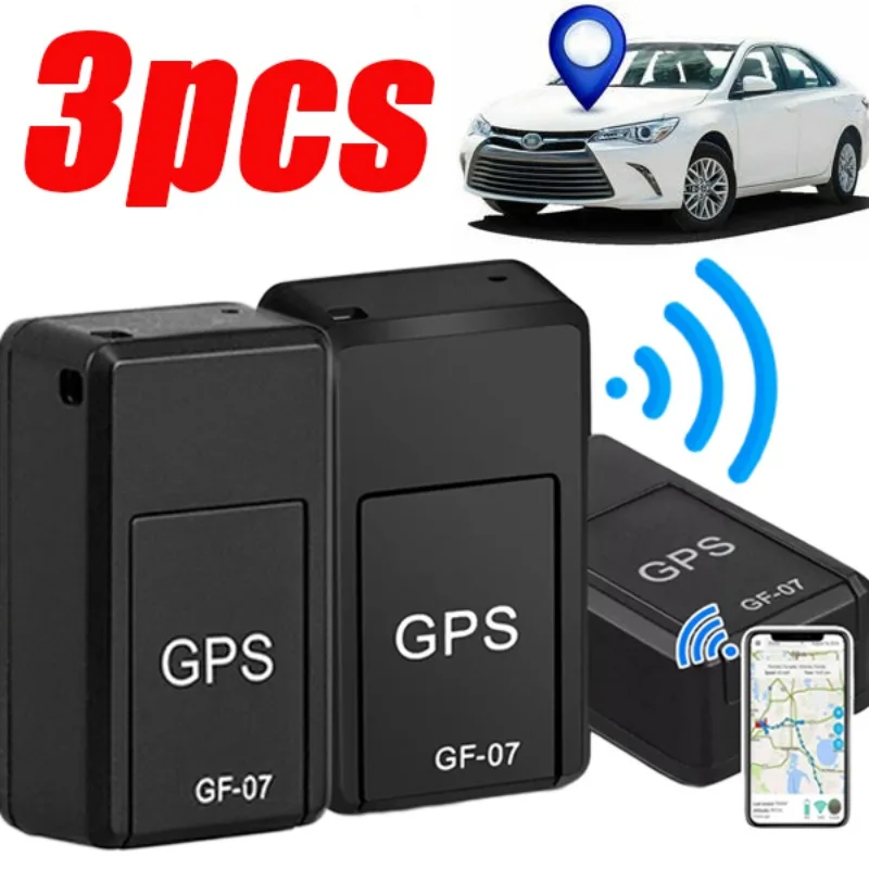 3-1pcs GF-07 GPS Tracker Car Real Time Tracking Vehicle Anti-Theft Pets Children Anti-lost Mini Locator SIM Message Positioner