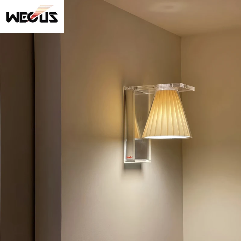 

Italian Mid Century Modern Bedside Wall Lamp Minimalist Creative Living Room Bedroom Corridor Study Ambient Wall Light