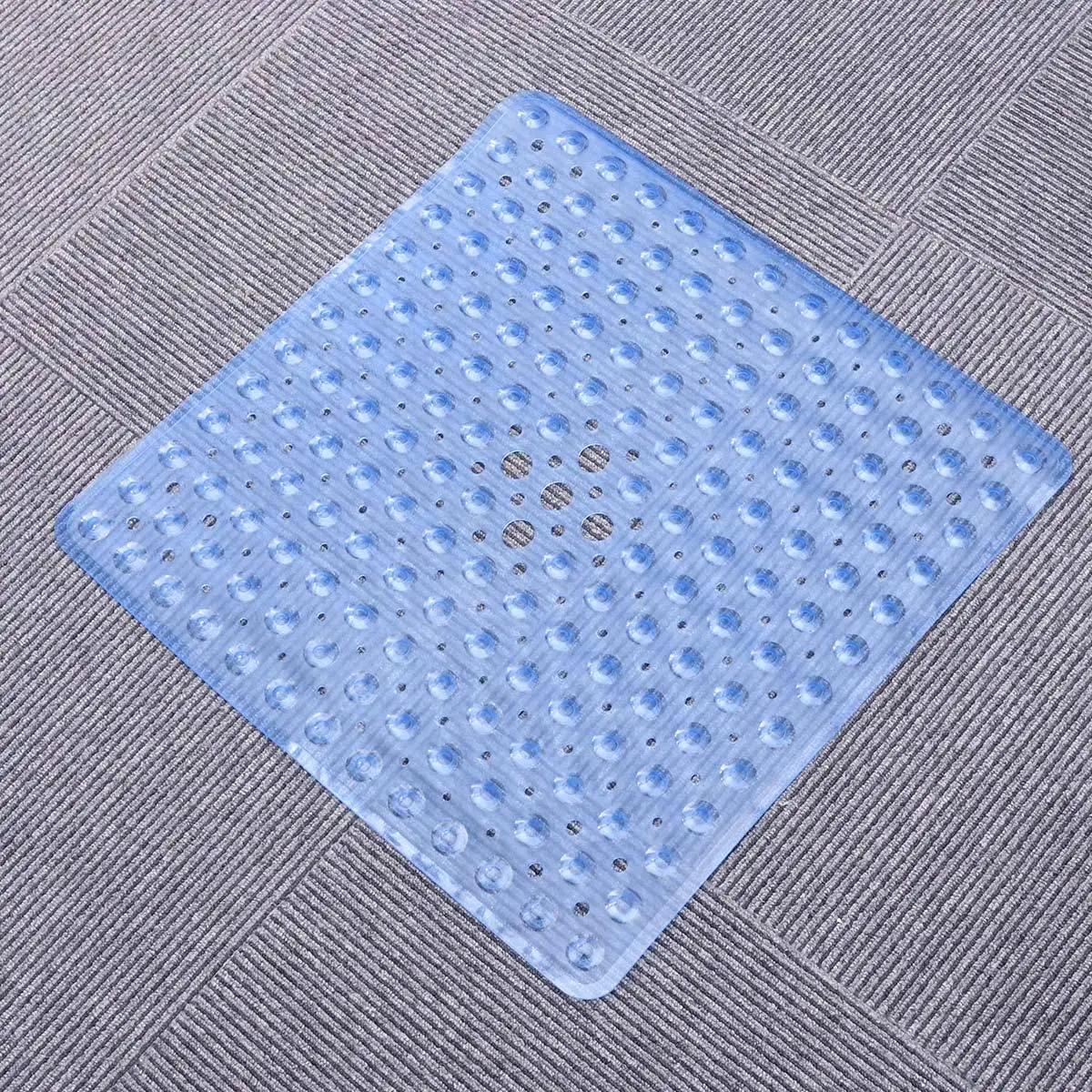 

Anti-Slip Bath Mat Square Pvc Non-Skid Shower Floor Mat For Bathtub Spa Sauna Hotel Bathroom Slip Resistant Soft Easy