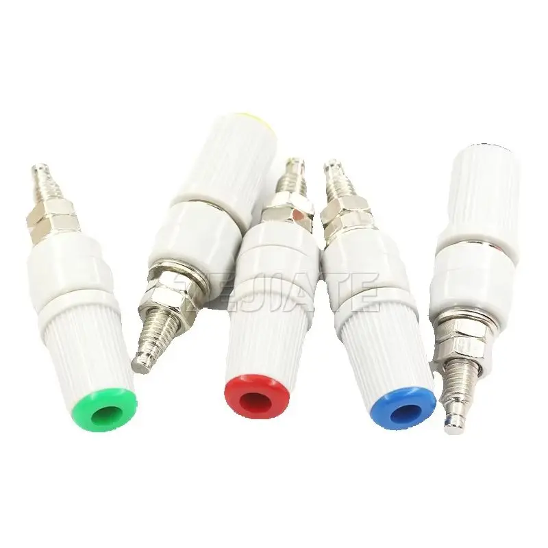 1PCS 30A High Current Banana Socket M5 * 45 Pure Copper Wiring Column 5mm Banana Socket Plug 4mm Terminal Grounding Column