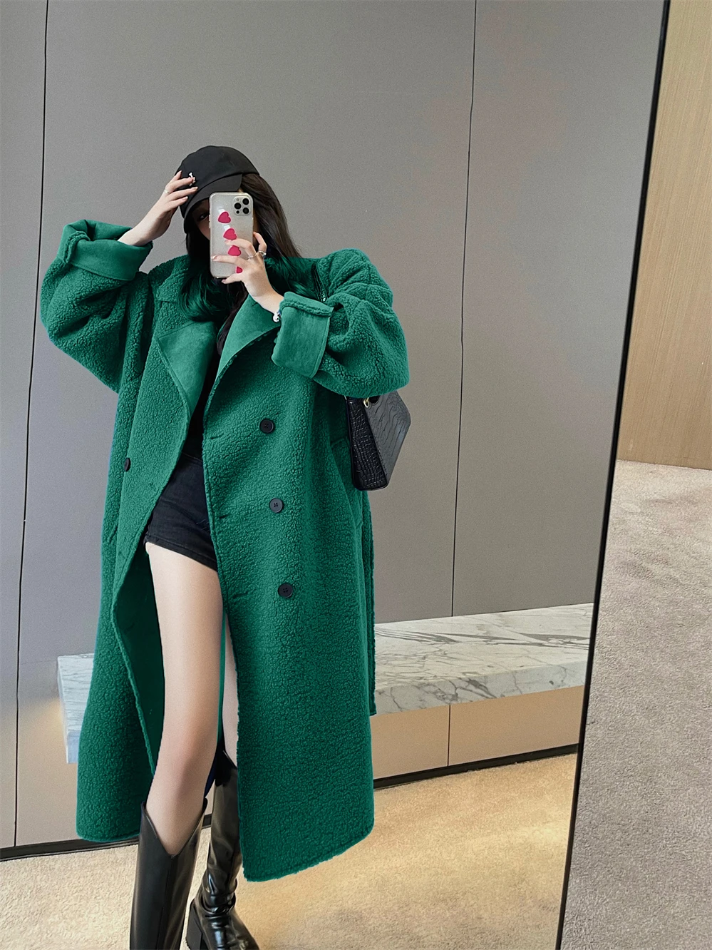 Popular Lamb Wool Coat 2023 New Autumn/Winter Fur Integrated Long Thickened Woolen Jackets Women