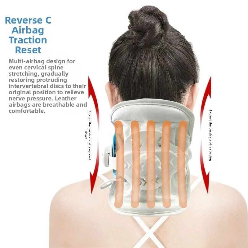 Best Seller Inflatable Bondage Cervical Collar Plastic Sponge Neck Support Brace for Shoulder Massager Cervical Massage