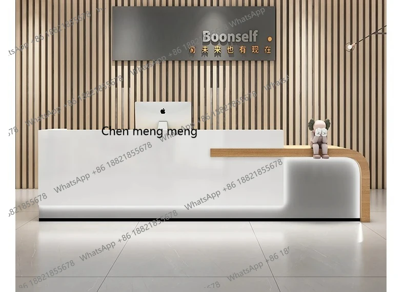 

Italian Style Beauty Salon Reception Desks Clothing Shop Modern Designer Reception Desks Luxury Office Furniture Receptie