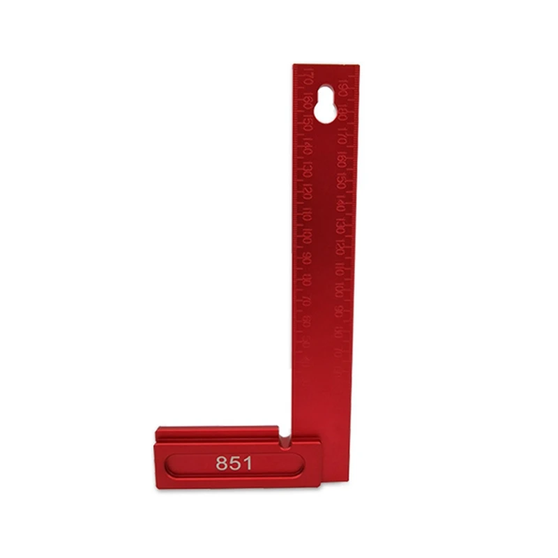 

1 шт. 200 мм прямоугольная линейка, алюминиевая прямоугольная линейка, деревообрабатывающая линейка высоты, дюймовая прямоугольная линейка