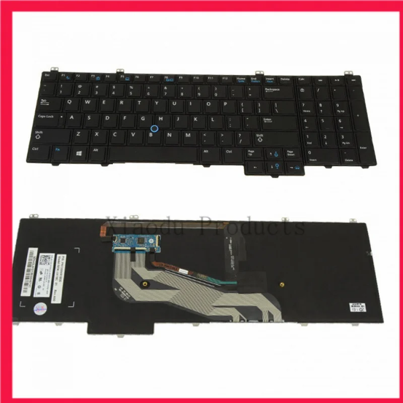 76X2J FOR DELL Latitude E5540 Laptop Keyboard with Stick Pointer Backlight