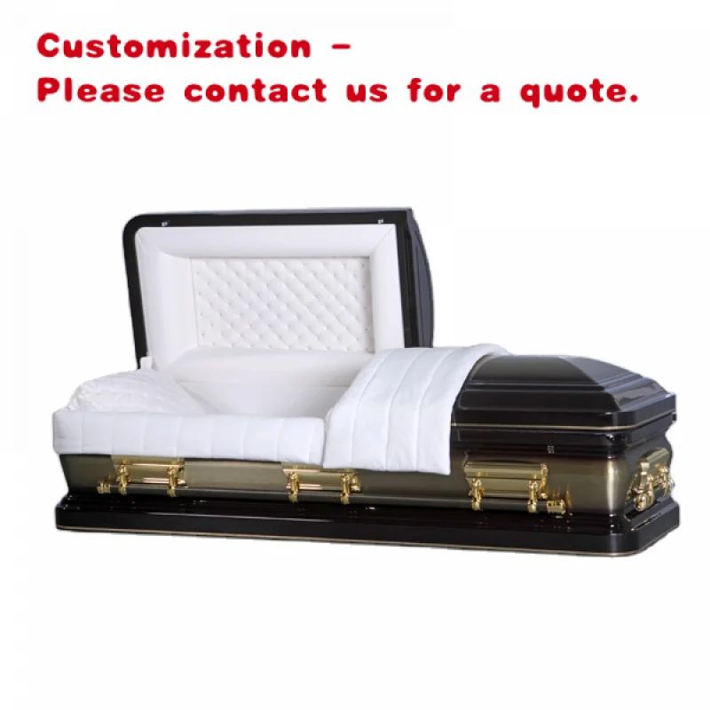 

custom.MA53 18 Gauge Casket with Solid Bronze Finished Funeral Service