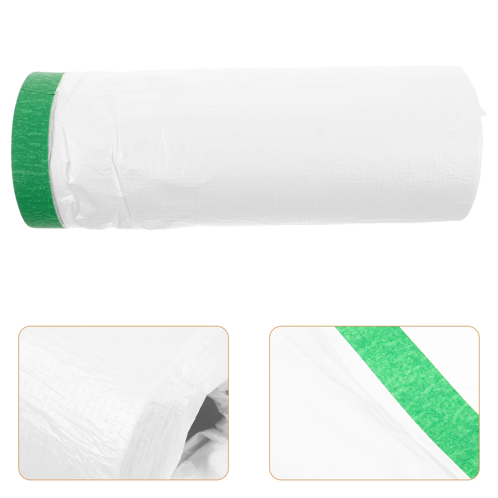 1롤 외벽 보호 필름 페인팅용 미리 테이핑된 마스킹 필름 확장형 페인트 테이프 플라스틱 드롭 천 벽 창문 자동차용