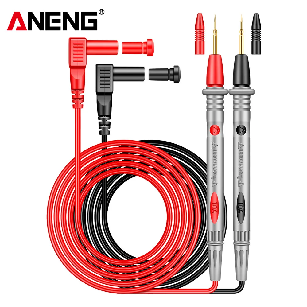 Sonda de Teste Universal para Multímetro Digital ANENG PT1005B, Cabo de Teste 1000V 10A, Ferramentas de Teste