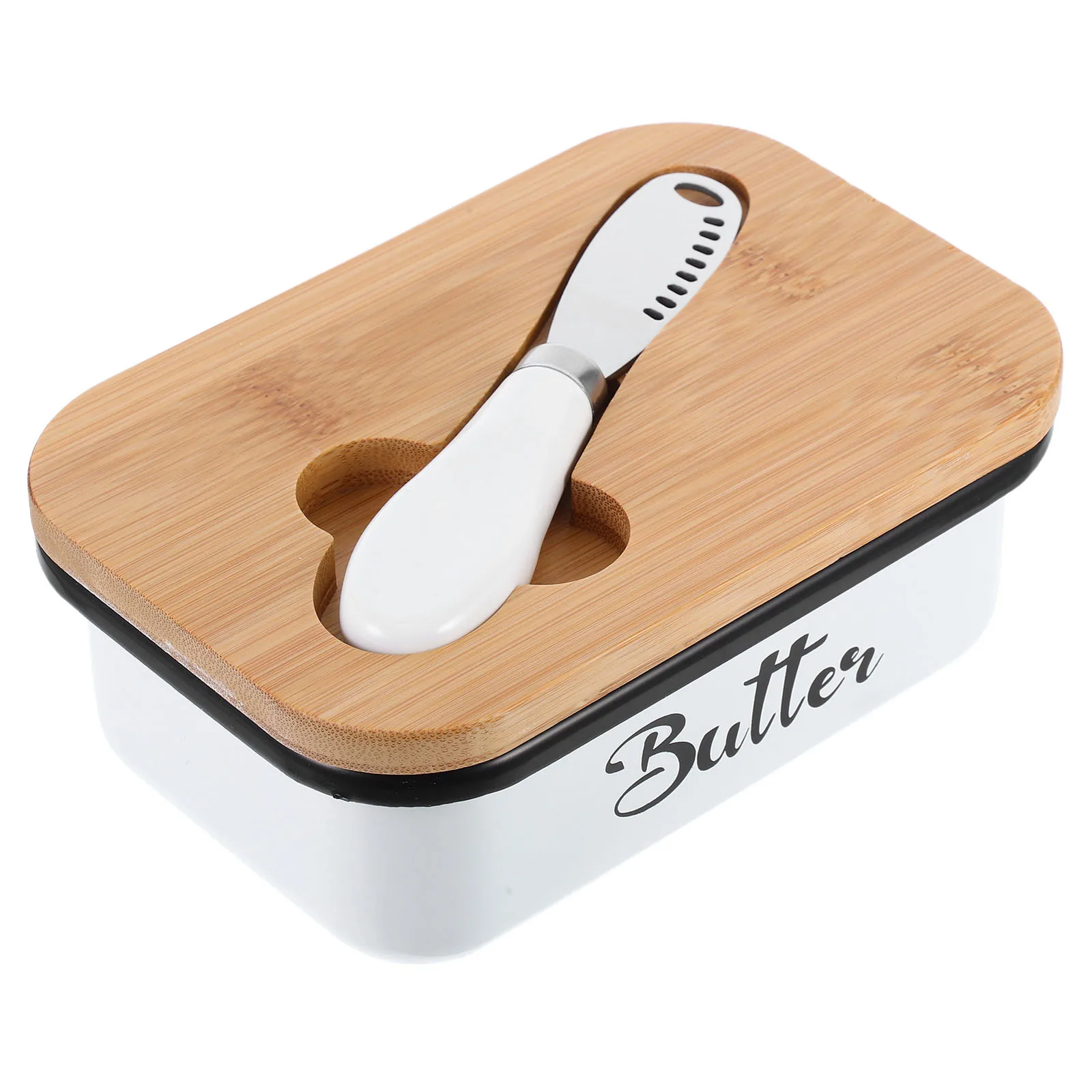 

Airtight Metal Butter Dish for Refrigerator and Countertop Sealed Freshness Preservation Storage Container Ideal Butter Keeper