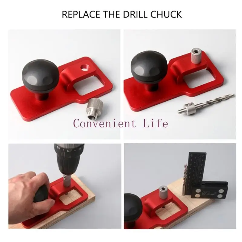 L1EE المهنة صياغة الأدوات الخشبية لكمة سطح المكتب أداة قطع سطح المكتب التي تتميز بمقبض مريح وبناء معدني #5