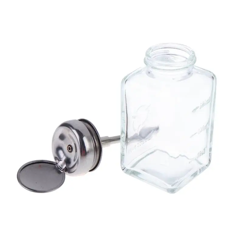 Nachfüllbare Glasflaschen für Nagellackentferner, Leere Flüssigkeits-Pumpspender, Nagelkunst-Reiniger, Make-up- und Maniküre-Werkzeuge – Detail 4