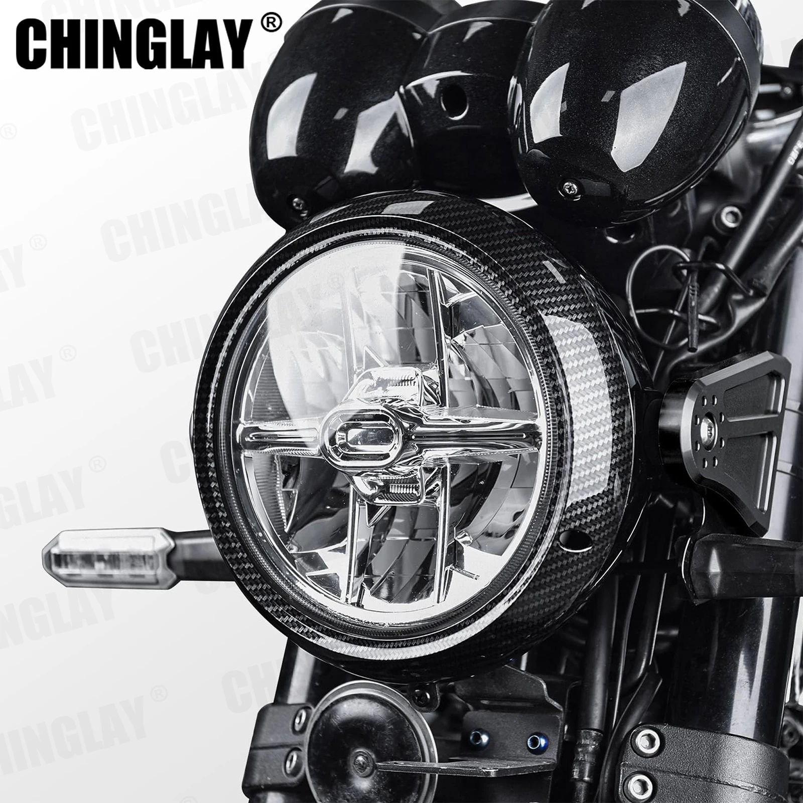 Z900RS Headlight Trim Ring Rims for Kawasaki Z900RS 2018-2025 Headlight Rims Headlight Trim Ring Z900RS CAFE Fairing
