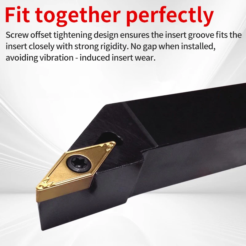 EiMoGe 93-degree SVJBR2020K16/2525M16 screw-type cylindrical tool holder for CNC lathe a straight knife and a reverse knife