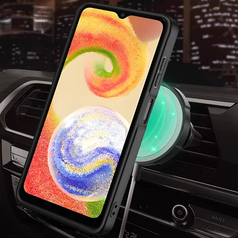 Wireless Charging for Samsung Galaxy M36 M13 F06 M06 Lens Protect Soft Silicone Cover Cases Metal Holder Bracket Phone Case