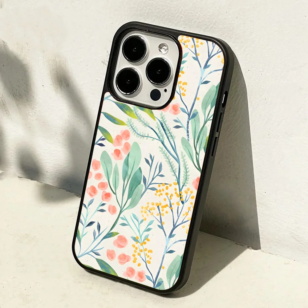 Botanical Garden Phone Case Mobile Phone Cases for iPhone 15 14 13 Pro Max 11 12 Mini Alex Mirror TPU Shell