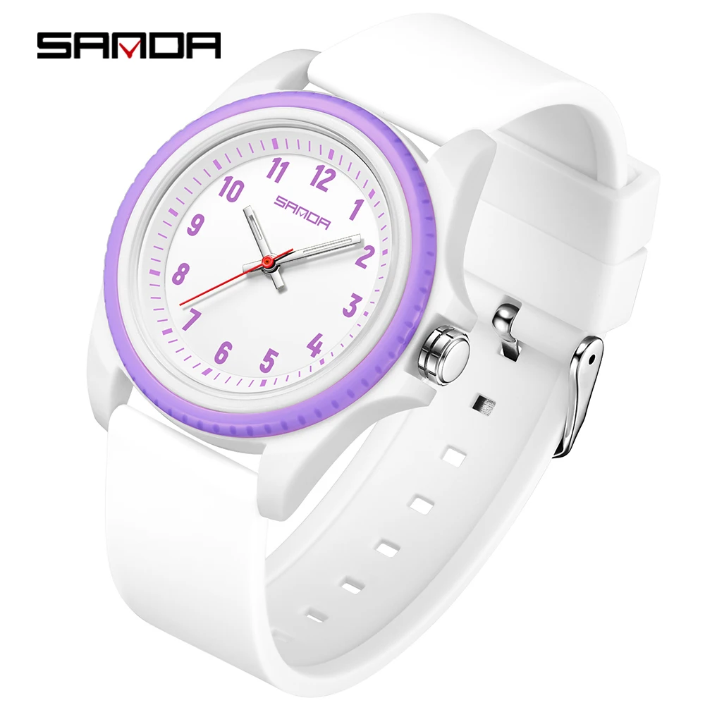 SANDA 3274 New 2025 Casual Student Quartz Watch Simple Waterproof Young Outdoor Sports Fashion Children's Watch reloj niño