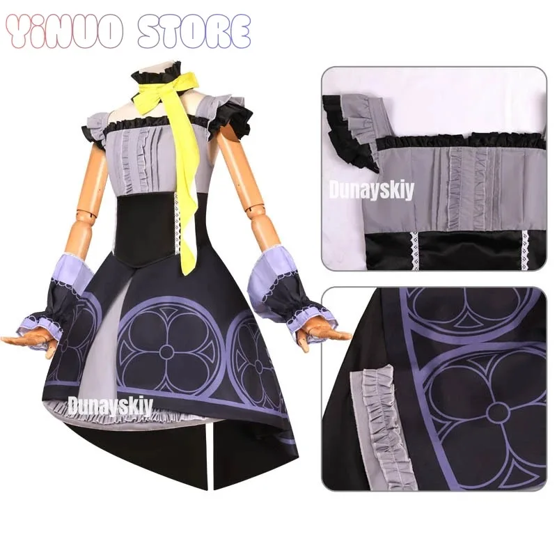 

COSda@Anime Game Blue Archive Cosplay Iochi Mari Women Girl Dress Necklace Hat Headwear Socks Full Dress Carnival CostumeCOSda@