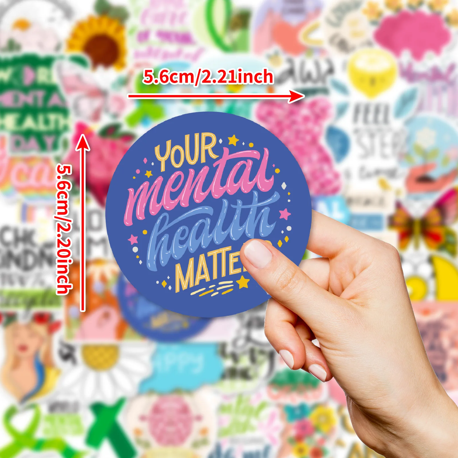 

10/50PCS Healing Style Stickers Mental Health Graffiti Toy Cartoon DIY Decoration Fridge Laptop Guitar Car Bike Cartoon Decals