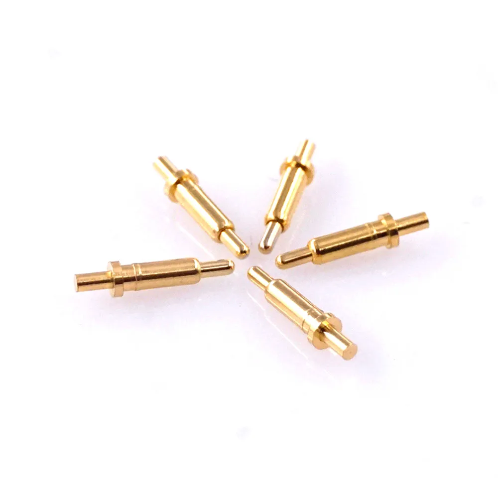 10pcs Spring-Loaded Pogo Pin 7.0 mm Height Flange 1.8 mm Diameter Tail 2.0mm Through Hole PCB Single Spring Header Male Contact