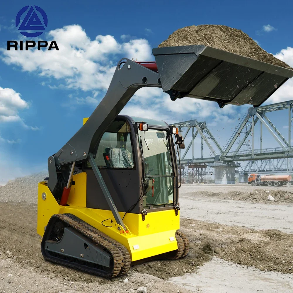 Rippa Mini Skid Steer Loader Price Wholesale Skid Steering Loaders Small Skidsteer With EPA Engine