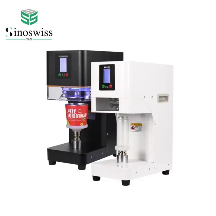 Factory Sale Semi-Automatic Electric Commercial Cans & Bottles Sealing Machine With Paper Compatibility