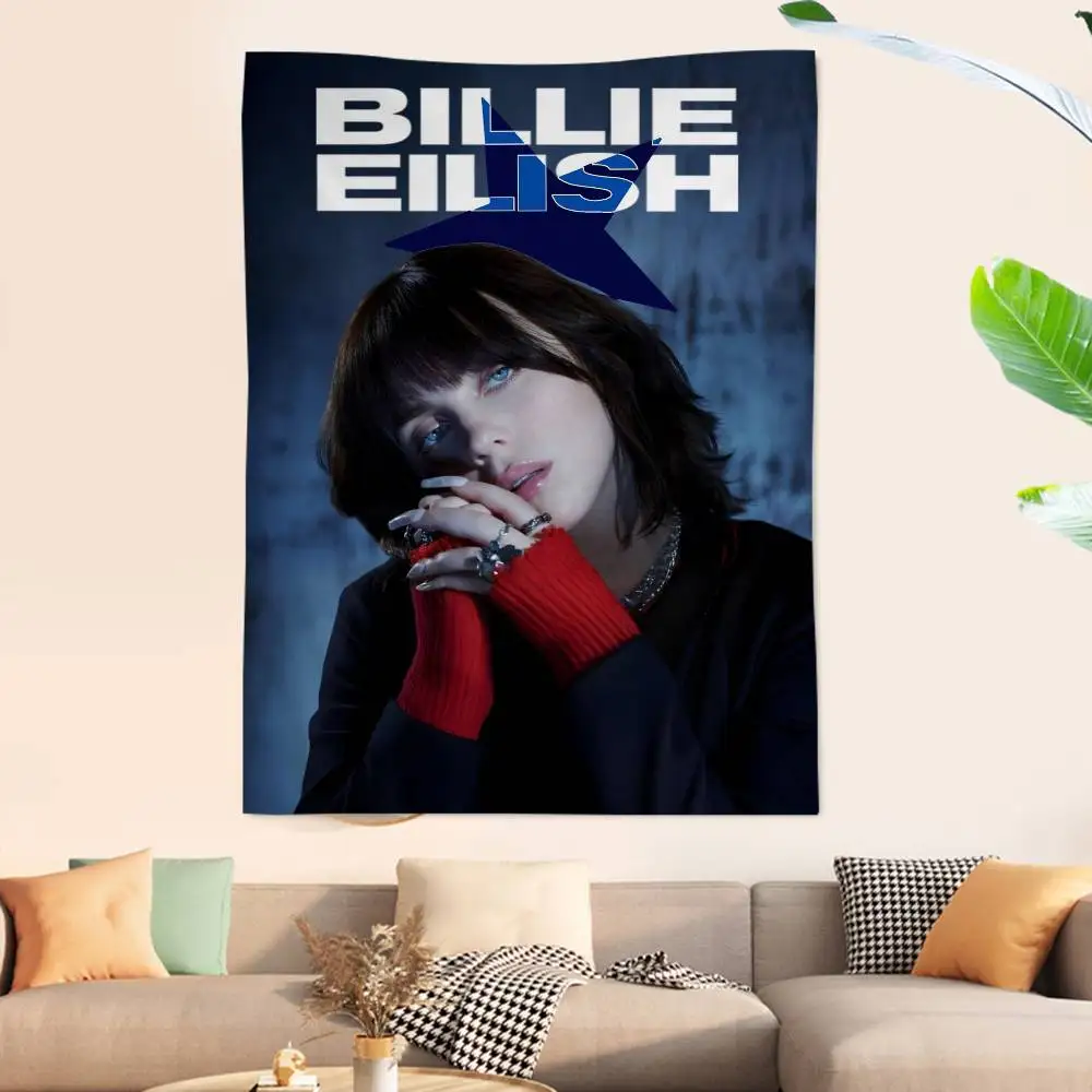 Singer B-BillieS E-EilishS Hippie Wall Hanging Tapestries Bohemian Wall Tapestries Mandala INS Home Decor