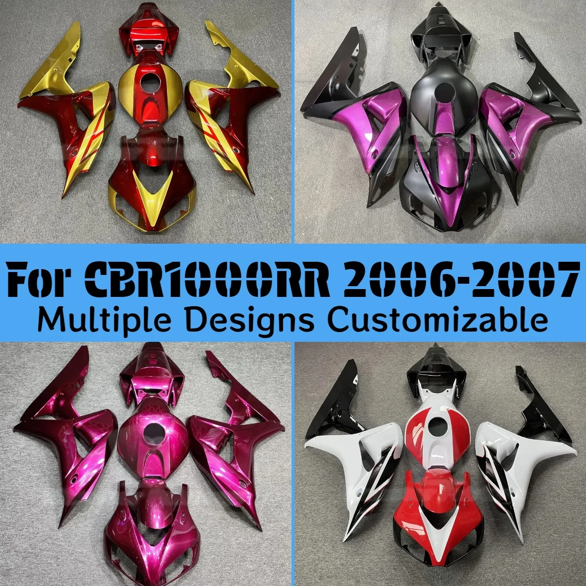 

Motorcycle Bodywork Fairings CBR 1000RR 2006 2007 Customizable Accessories Fairing Kit for Honda CBR1000RR 06 07