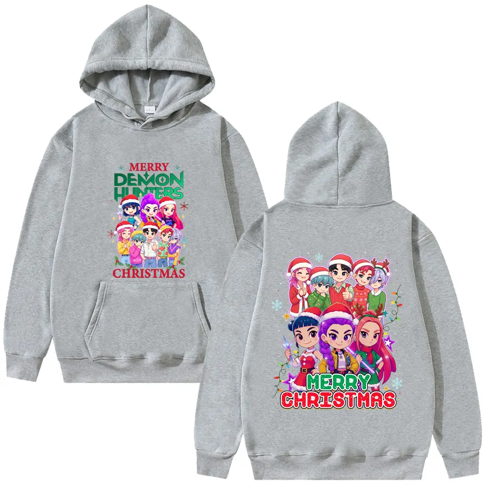 Kpop شيطان الصيادين ساجا بنين رومي ميرا زوي هوديي الرجال النساء عيد الميلاد هالوين Sytle هوديس الذكور عادية خمر البلوز