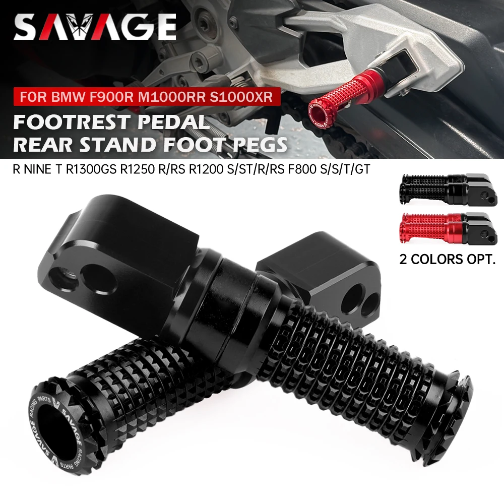 

Footrest Pedal Foot Pegs For BMW S1000R S1000RR M1000XR F900R R1200 R1250 R NineT F800 S/ST/GT C650 Motorcycle Foot Rest Adapter