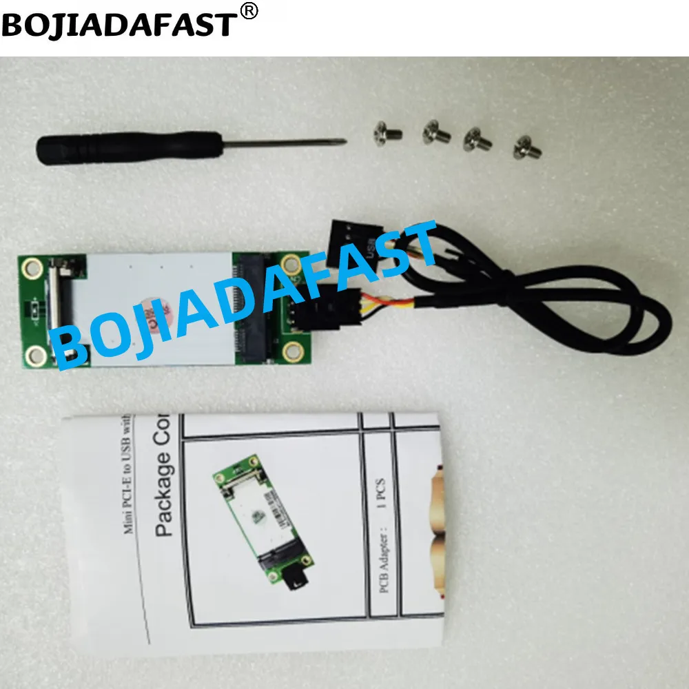 USB 2.0 9PIN Header to Mini PCI-E MPCIe Wireless Module Adapter 1 SIM Card Slot Fixed Lock For 3G 4G LTE GSM Modem