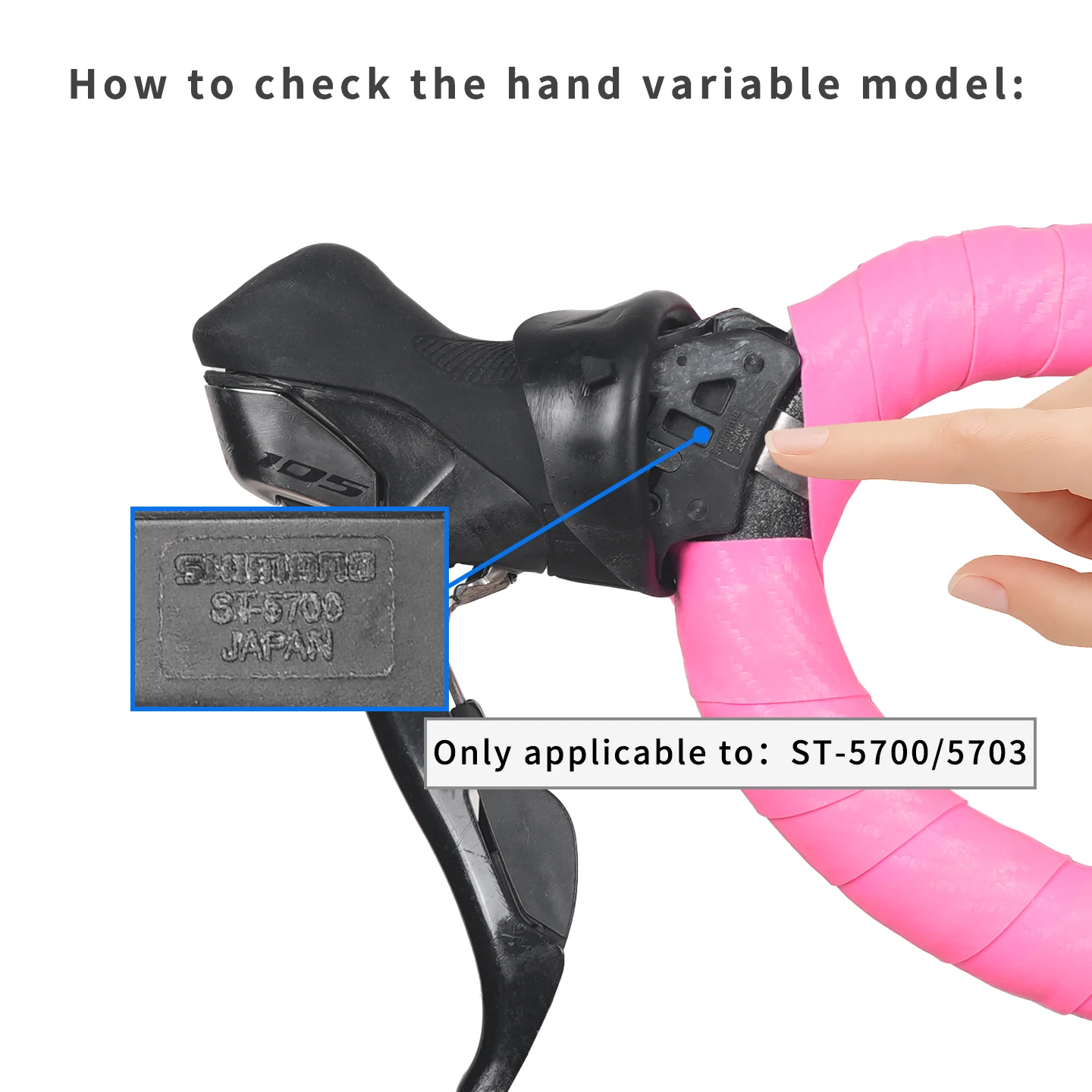 Road Bike Brake Lever Hoods Rubber Cover for Shimano ST-5700 ST-5703 Shifter Brake Lever Sleeve Wear Resistant Non-slip