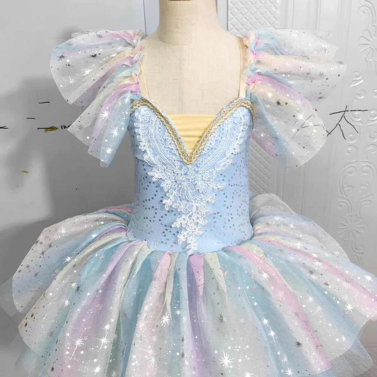 Robe Tutu de Ballet pour Enfants, Costumes de Lac, Vêtements de Ballerine, Tenues de Salle de Bal pour Bol