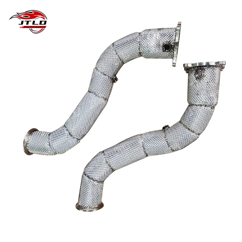 JTLD Performance Exhaust System 304 Stainless Steel Downpipe For McLaren 720s Heat Shield Test Pipes Included