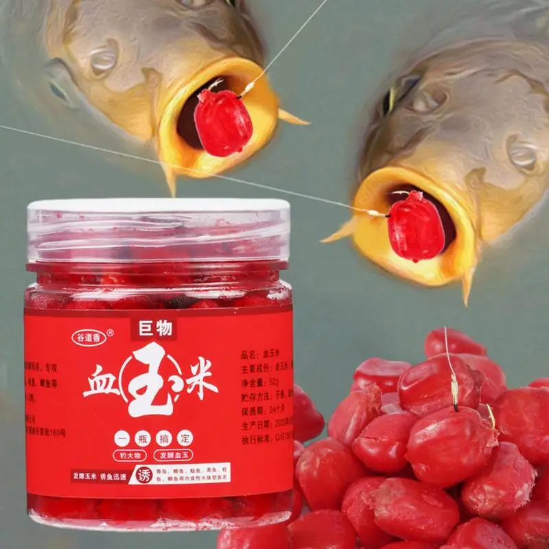 Carp Fishing Bait Fishing Attractant additivo sangue naturale mais pesce esca profumo per aringa trota Snakehead Tilapia Bighead