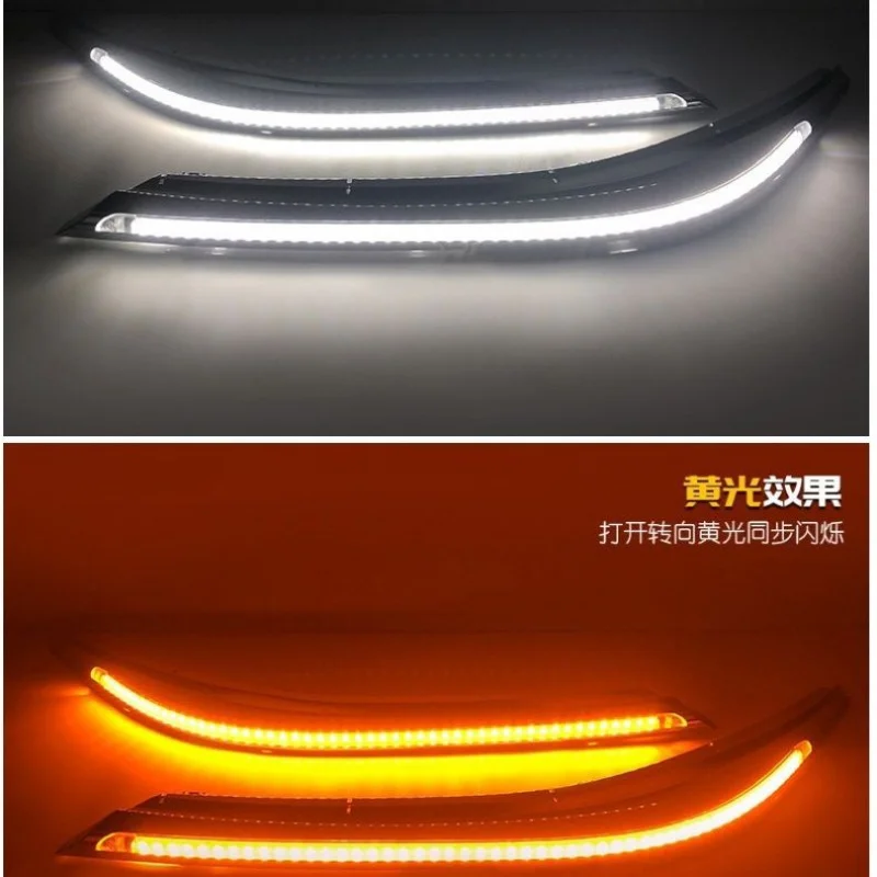 

SAAR подходит для 14-18 Toyota Corolla, фара в сборе, модификация бровей, светодиодные дневные ходовые огни