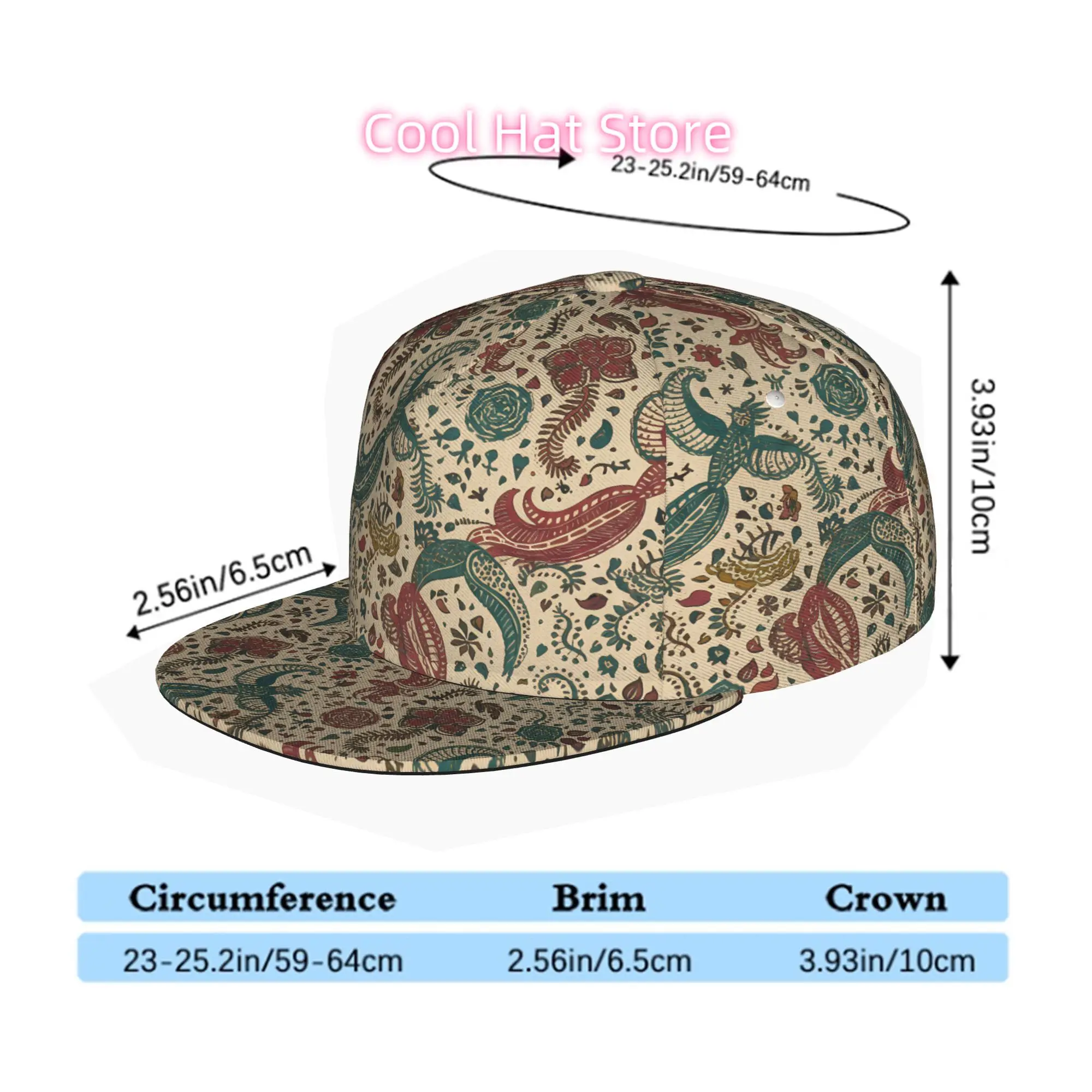 Men & Women' Adjustable Snapback Trucker Hat - Soft Flat Brim Baseball Cap with Positionable Print Technology, Machine Washable