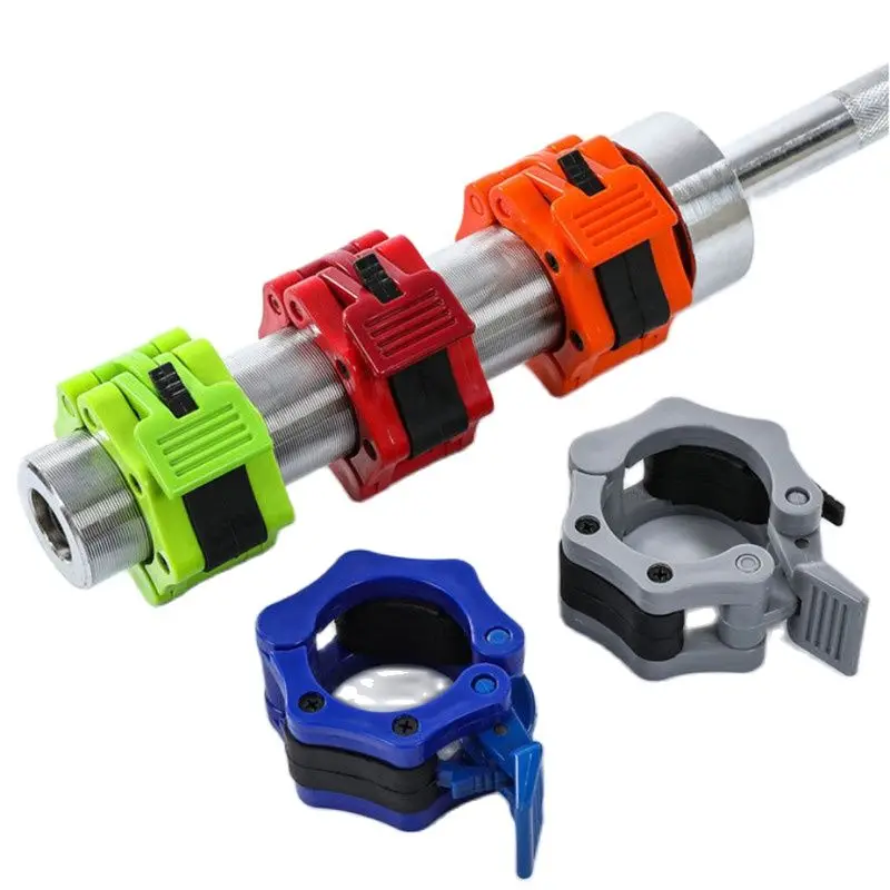 1PC 50mm Quick Release Barbell Clamps Spin lock Barbell Collars Weight Bar Clips For Gym Fitness Weightlifting Strength Training