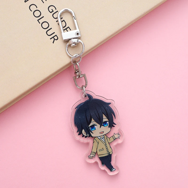 Sweet Anime Horimiya Cosplay Keychain Miyamura Izumi Hori Kyoko Yoshikawa Yuki Acrylic Figure Key Chain Bag Charm Gift for Fans