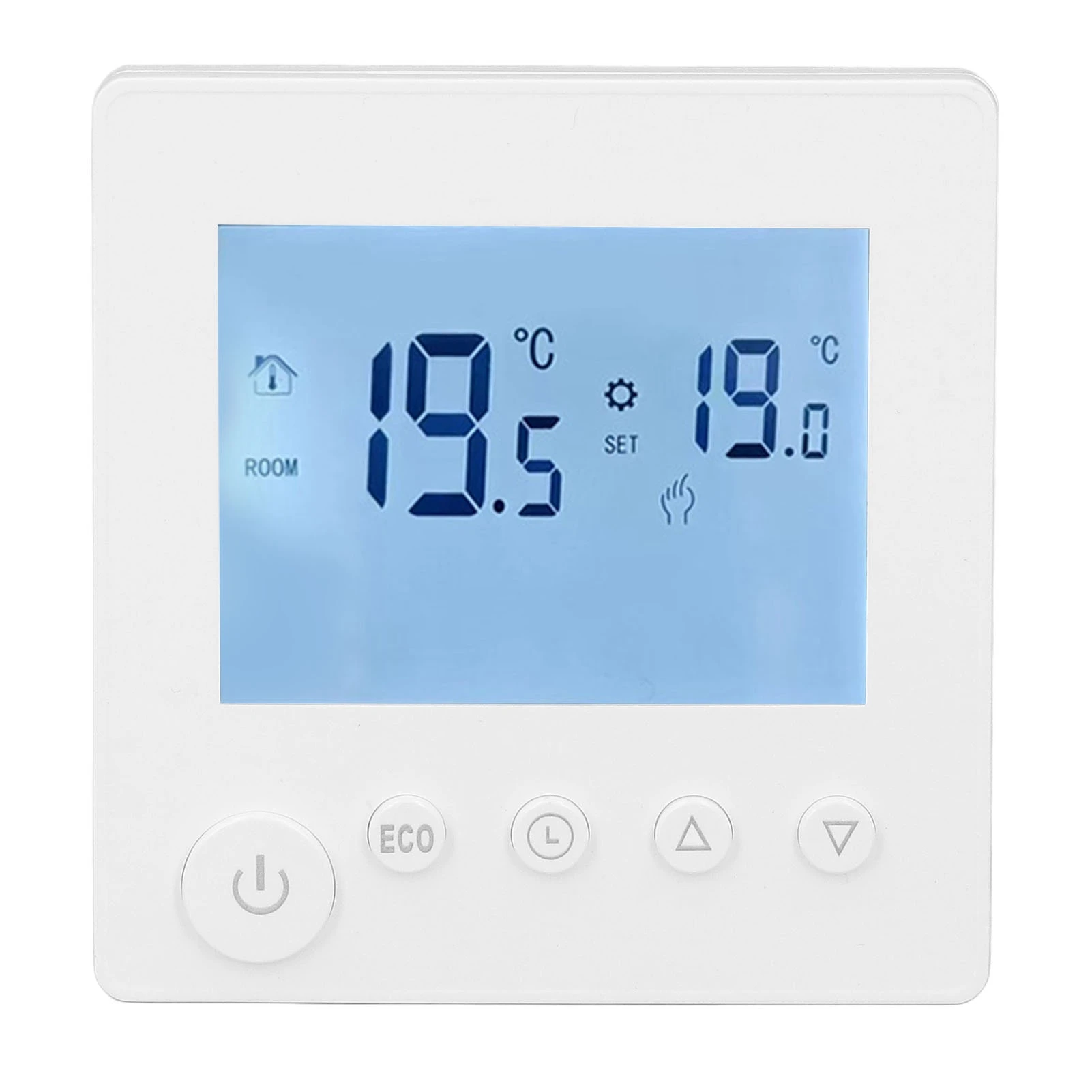 Termostato de calefacción de agua, controlador de termostato LCD ABS, Sensor 3A, tecnología de Control de microordenador, Control de teclas para oficina