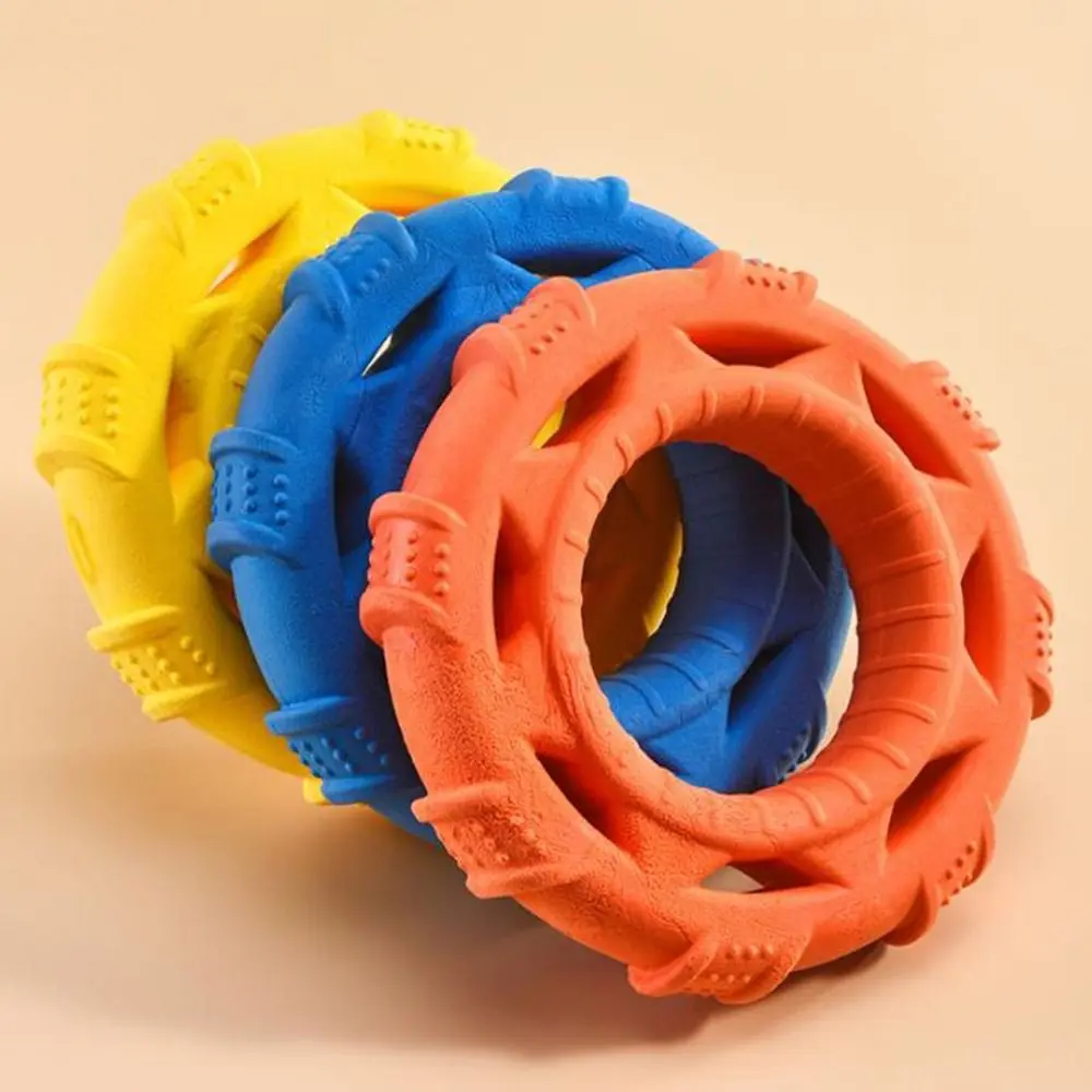 

TPR Foam Dog Pull Ring Toys Teeth Grinding Non-Toxic Interactive Dog Toys Bite Resistant Soft Pet Pull Toy for Outdoor Training
