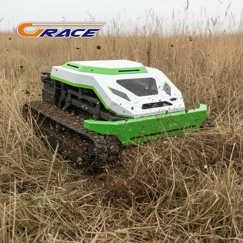 

Charging Remote Control Lawn Mower Multifunctional Snow Sweeper Bulldozer Snow Pusher for Driveway & Farm