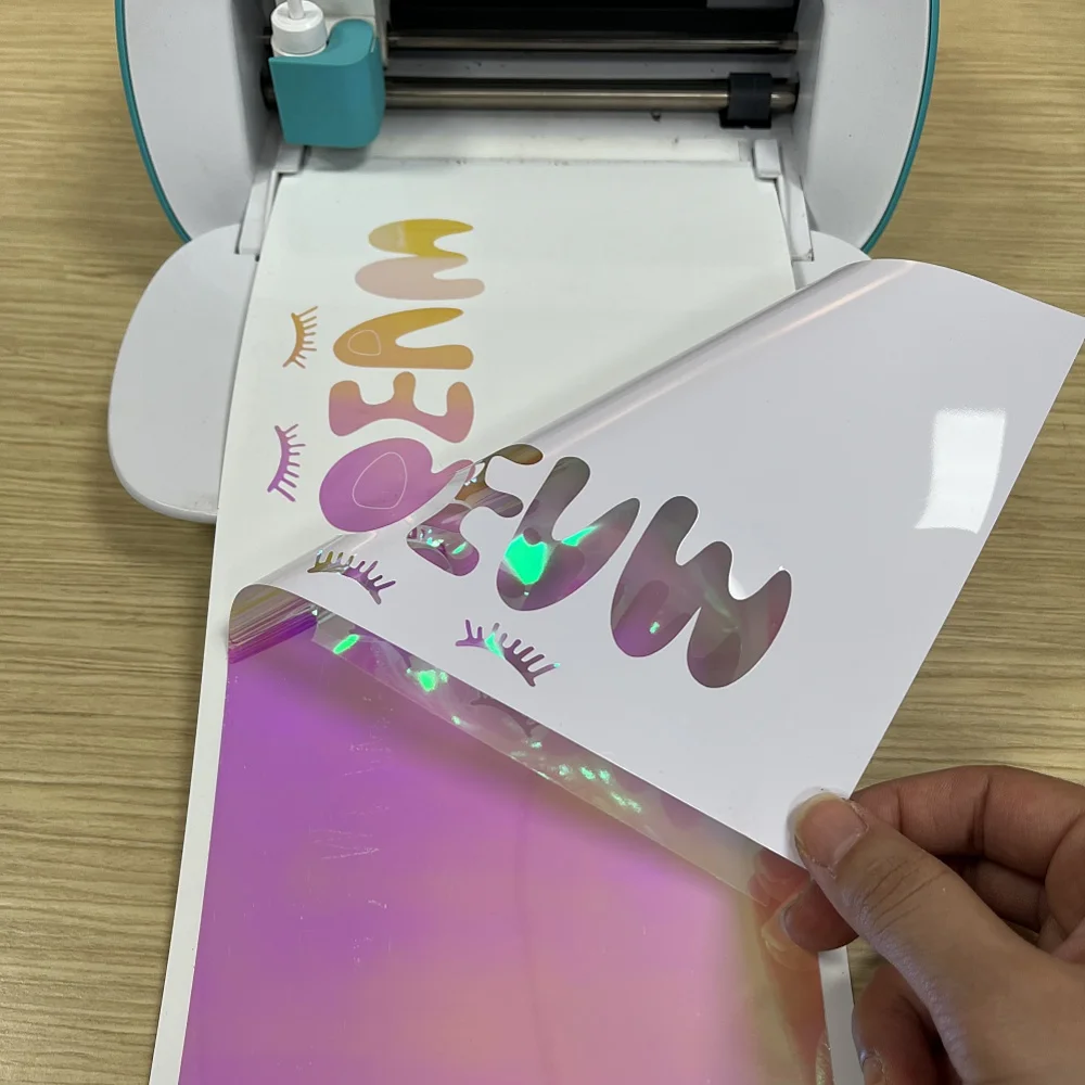 5.5x60in/5.5x120in Smart Holographic Vinyl For Cricut Joy- Durable & Permanent Adhesive for Home Decor, Mugs, Windows, Cars