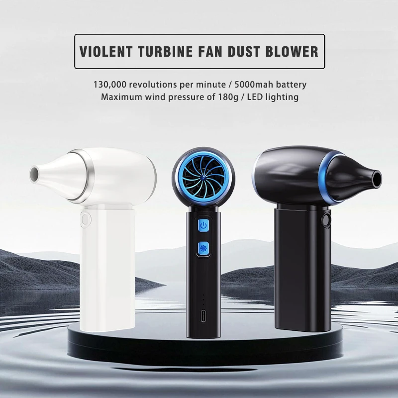 

Violent Turbo Fan 130000RPM Multi-purpose Blower Household Handheld Portable Cleaning Tool Suitable for Car, Computer Keyboard