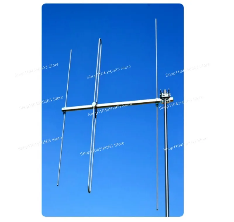 

Трехэлементная VHF Yagi-антенна 135-150 МГц 6dBi, N-разъем (гнездо) для базовой станции ретранслятора 145 МГц, направленная наружная антенна